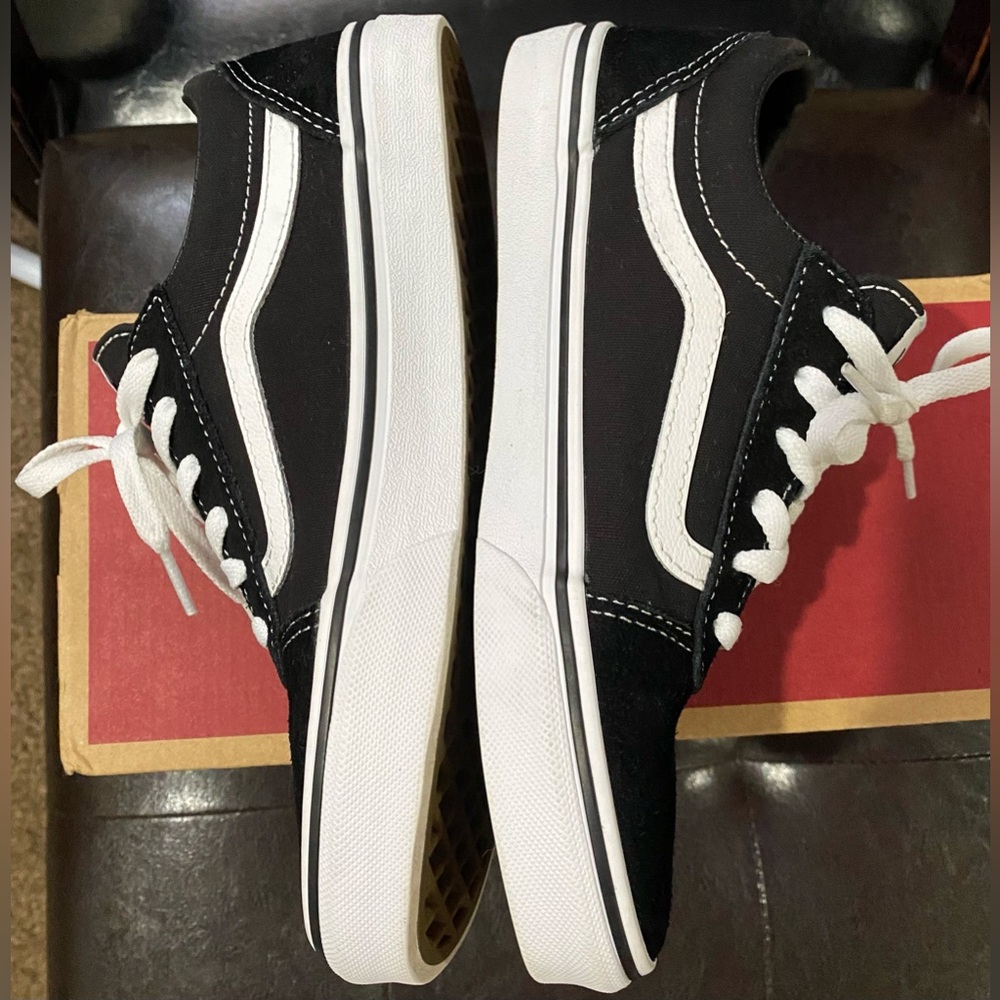 Vans Ward Unisex Skate Shoes Black/white Suede Size 5 M/ 6.5 W - Picture 8 of 9